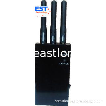 Wifi 3g 30dbm Portable Cell Phone Jammer / Blocker Est-808he For Custom